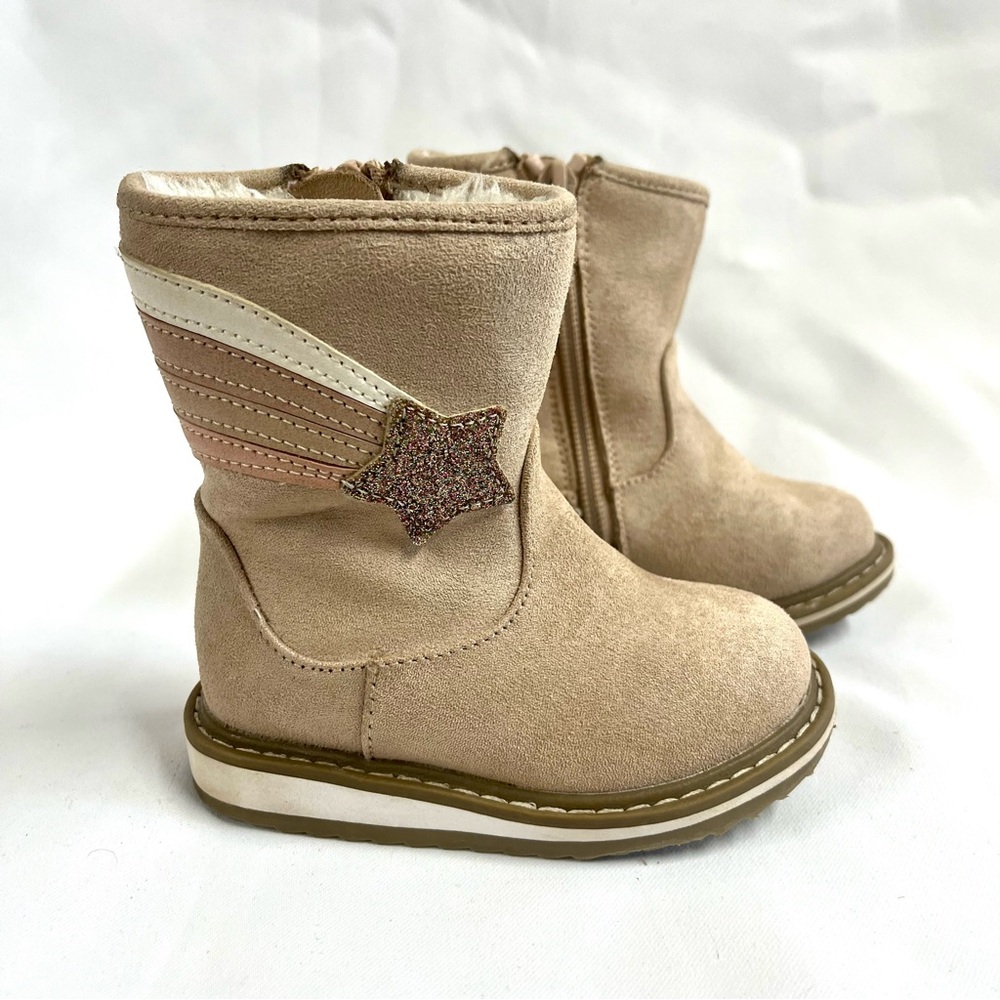 Toddler Girls' Isla Zipper Slip-On Fall Winter Boots Cat & Jack Blush Pink